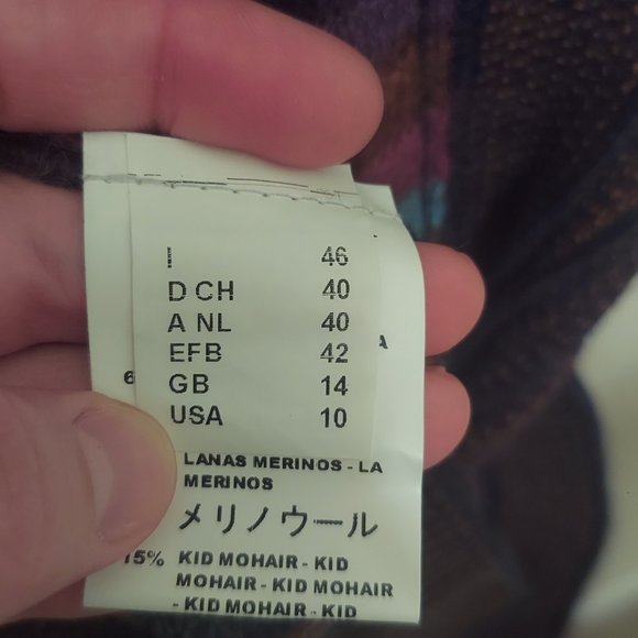 Missoni Striped V-Neck Sweater US 10/L - Picture 4 of 8